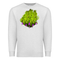 Oatmeal Heather halloween patch Premium Sweatshirt - BundleAndBundleShop