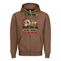 Chestnut i like my coffee black like my soul Zipper Hoodie - Zillion Design Studio
