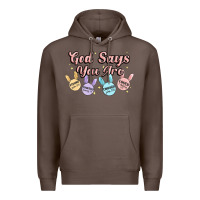 Coffee god says you are easter Premium Hoodie - MaliasSmallBusiness