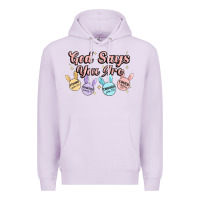 Lilac god says you are easter Premium Hoodie - MaliasSmallBusiness