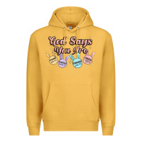 Mustard god says you are easter Premium Hoodie - MaliasSmallBusiness