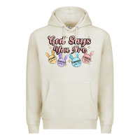 Oatmeal Heather god says you are easter Premium Hoodie - MaliasSmallBusiness
