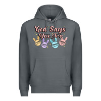 Rock god says you are easter Premium Hoodie - MaliasSmallBusiness