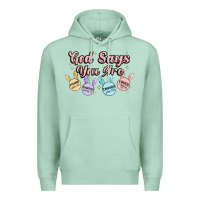 Seafoam god says you are easter Premium Hoodie - MaliasSmallBusiness