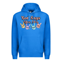 True Royal god says you are easter Premium Hoodie - MaliasSmallBusiness