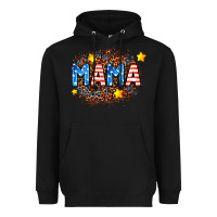 Black usa Mama  leopard background Heavyweight Hoodie - AdoDesignShop