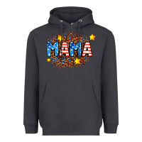 Smoke usa Mama  leopard background Heavyweight Hoodie - AdoDesignShop
