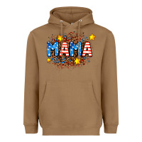 Toasted Coconut usa Mama  leopard background Heavyweight Hoodie - AdoDesignShop