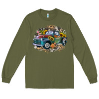 Army Green vintage truck western Long Sleeve Tee - Zillion Design Studio
