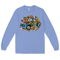 Colony Blue vintage truck western Long Sleeve Tee - Zillion Design Studio