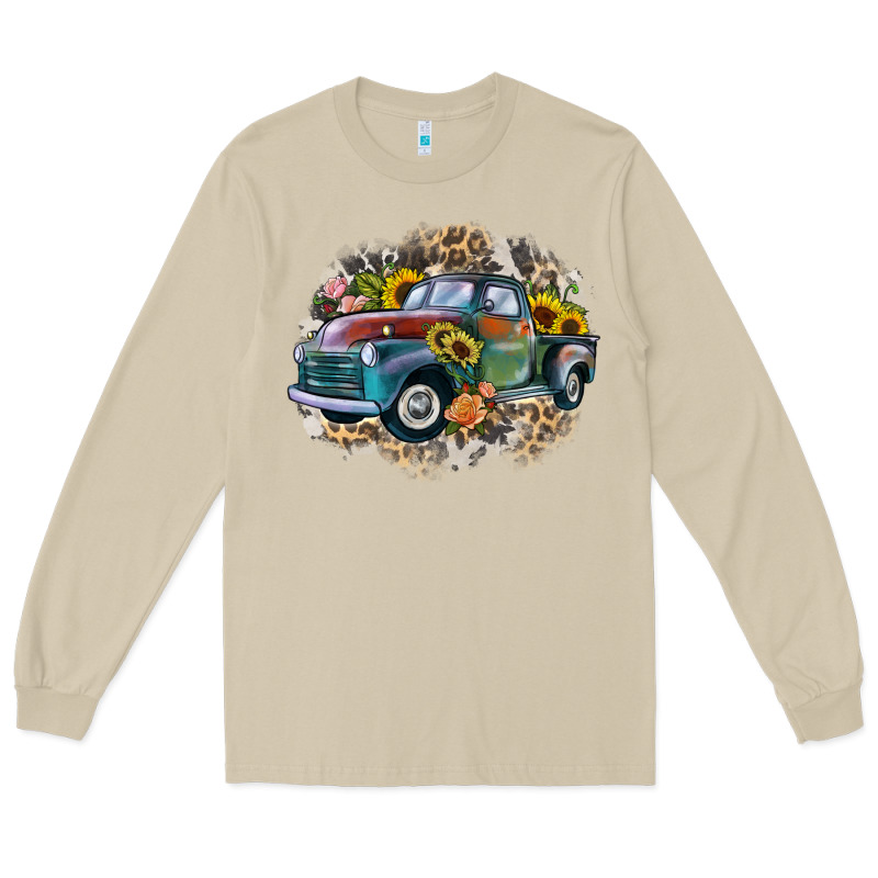 Vintage Truck Western Long Sleeve Tee by Zillion Design Studio | Teevron