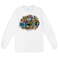 White vintage truck western Long Sleeve Tee - Zillion Design Studio