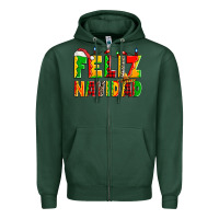 Sports Green feliz navidad Zipper Hoodie - Zillion Design Studio
