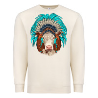 Sandshell hereford indian headdress Premium Sweatshirt - JahusDesignShop