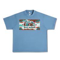 Pebble Blue first my mother forever my friend  license plate Urban Heavy Tee - Artiststas