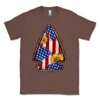Chestnut American flag sunflower arrowhead Classic Tee - Zillion Design Studio