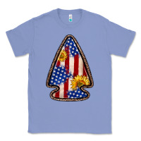 Colony Blue American flag sunflower arrowhead Classic Tee - Zillion Design Studio