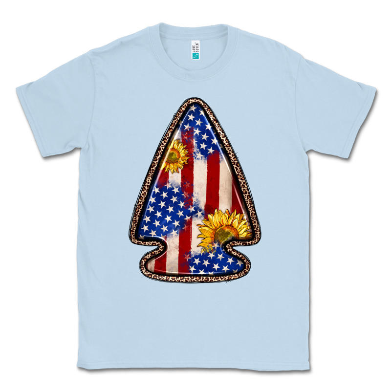 American Flag Sunflower Arrowhead Classic Tee by Zillion Design Studio | Teevron