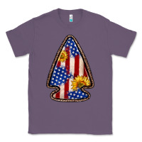 Lavender American flag sunflower arrowhead Classic Tee - Zillion Design Studio