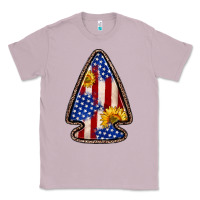 Lilac American flag sunflower arrowhead Classic Tee - Zillion Design Studio