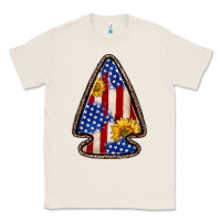 Natural American flag sunflower arrowhead Classic Tee - Zillion Design Studio