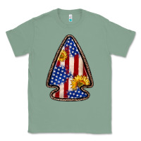 Sage American flag sunflower arrowhead Classic Tee - Zillion Design Studio