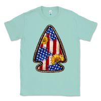 Seafoam American flag sunflower arrowhead Classic Tee - Zillion Design Studio