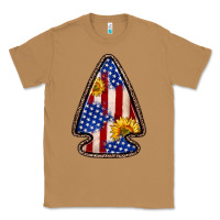 Toasted Coconut American flag sunflower arrowhead Classic Tee - Zillion Design Studio