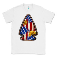 White American flag sunflower arrowhead Classic Tee - Zillion Design Studio