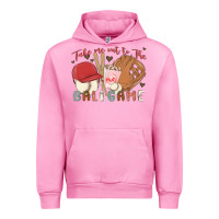 Fuchsia Pink take me out to the ballgame Urban Hoodie - MaliasSmallBusiness