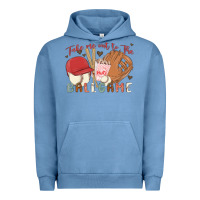 Pigment Pebble Blue take me out to the ballgame Urban Hoodie - MaliasSmallBusiness