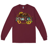 Burgundy punchy Long Sleeve Tee - Zillion Design Studio