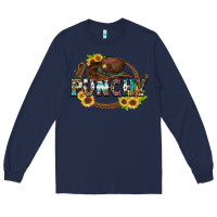 Navy punchy Long Sleeve Tee - Zillion Design Studio