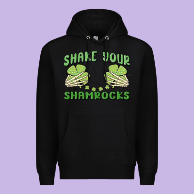 Shake Your Shamrocks Premium Hoodie Designed By Maliassmallbusiness