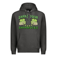 Charcoal Heather shake your shamrocks Premium Hoodie - MaliasSmallBusiness