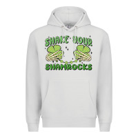 Dove Grey shake your shamrocks Premium Hoodie - MaliasSmallBusiness