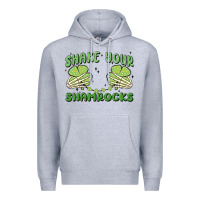 Heather Grey shake your shamrocks Premium Hoodie - MaliasSmallBusiness