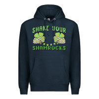 Navy shake your shamrocks Premium Hoodie - MaliasSmallBusiness