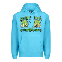 Ocean Blue shake your shamrocks Premium Hoodie - MaliasSmallBusiness