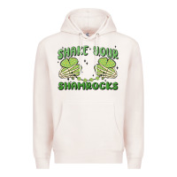 Pale Pink shake your shamrocks Premium Hoodie - MaliasSmallBusiness