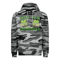 Slate Camo shake your shamrocks Premium Hoodie - MaliasSmallBusiness