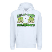 White shake your shamrocks Premium Hoodie - MaliasSmallBusiness