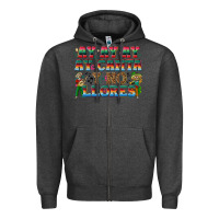 Charcoal Heather Ay Ay Ay Ay Canta y No Llores Zipper Hoodie - texasbilliewilder