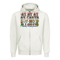 Oatmeal Heather Ay Ay Ay Ay Canta y No Llores Zipper Hoodie - texasbilliewilder