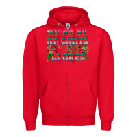 Red Ay Ay Ay Ay Canta y No Llores Zipper Hoodie - texasbilliewilder