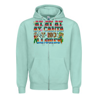 Seafoam Ay Ay Ay Ay Canta y No Llores Zipper Hoodie - texasbilliewilder
