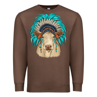 Chestnut charolais indian headdress Premium Sweatshirt - JahusDesignShop
