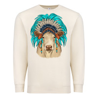 Sandshell charolais indian headdress Premium Sweatshirt - JahusDesignShop