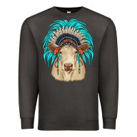 Smoke charolais indian headdress Premium Sweatshirt - JahusDesignShop