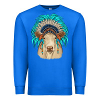 True Royal charolais indian headdress Premium Sweatshirt - JahusDesignShop